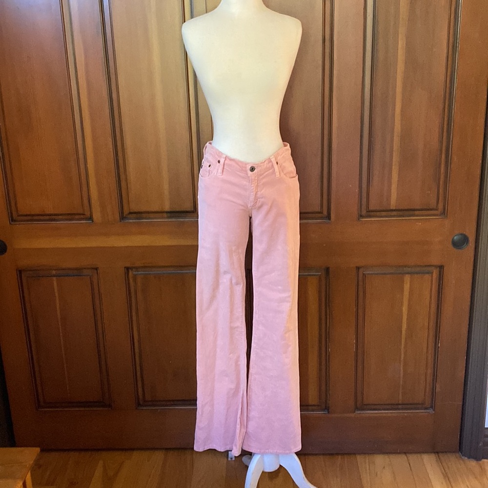 Vintage pink flare corduroy jeans